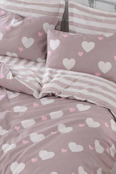 Eponj Home Комплект двойна завивка Mature - Herz Rose Dusty