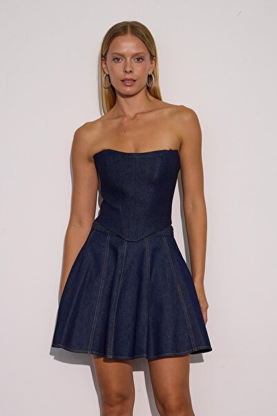 NOK İSTANBUL Be Cool Denim Büstiyer DARK BLUE