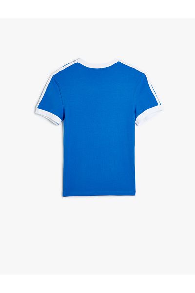 Koton Μπλουζάκι College Printed Slim Fit - Κοντό μανίκι, Crew Neck