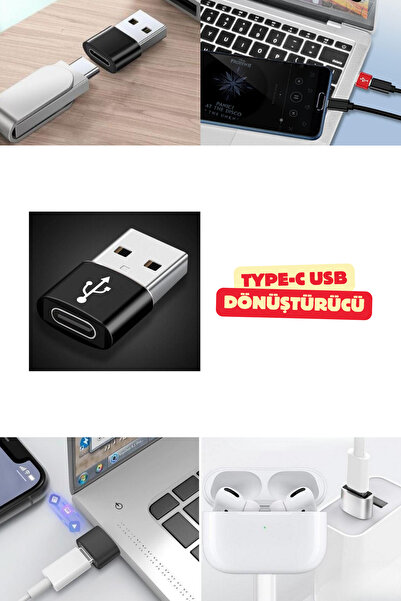 Vekorr Usb To Type-c Dönüştürücü Yüksek Hızlı Telefon Tablet Bilgisayar Uyuml...