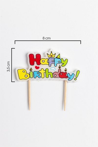 Le Mabelle Macaron Happy Birthday Candle Set