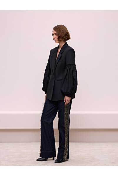 BAQA Balon Kol Siyah Ceket