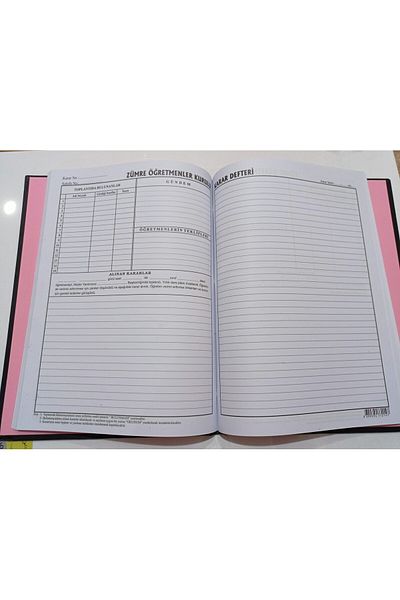 Kocaoluk 100 Sheets of Zümre Teachers Board Decision Notebook