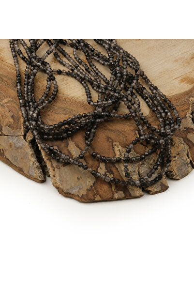 Prestij Boncuk 2 mm fasetirani kvarcni perli od prirodnog kamena