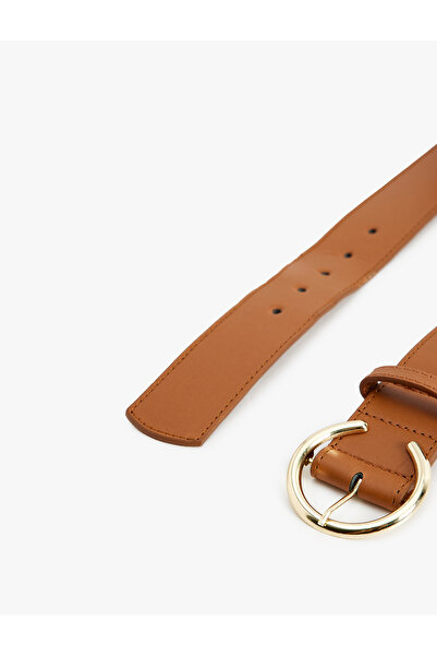 Koton Kemer Suni Deri Metal Toka Detaylı