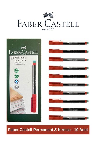Faber Castell Permanent Kalem ince S uç (10 ADET)