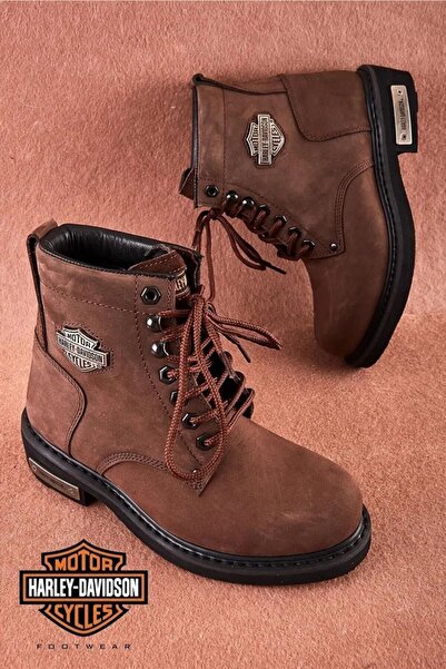 Harley Davidson Δερμάτινες μπότες από καουτσούκ