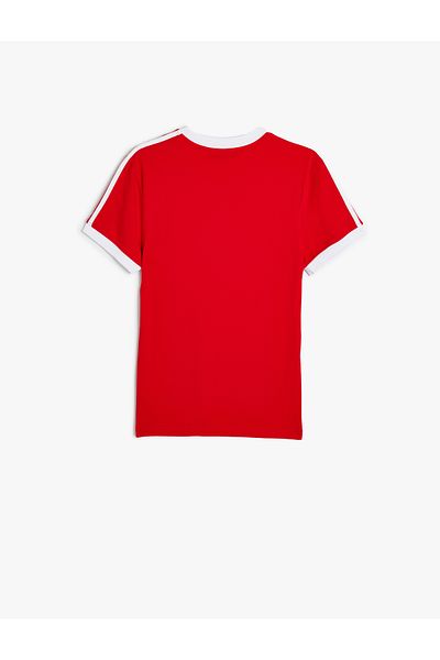 Koton College Printed Slim Fit T-Shirt - Short Sleeve, Crew Neck