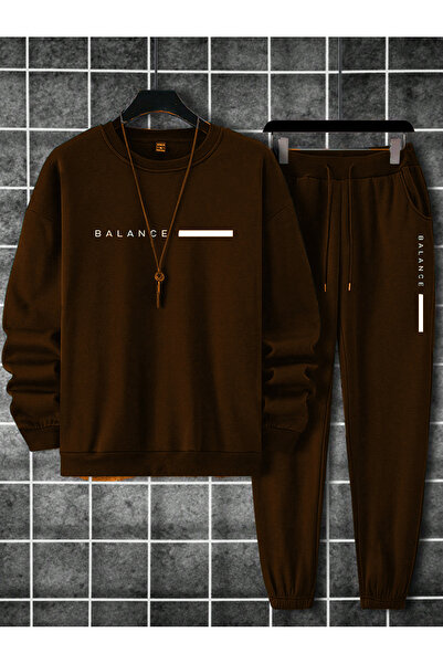 Mythologie بنطلون رياضي من نوع Balance Sweatshirt - طقم رياضي مطبوع باللون ال...
