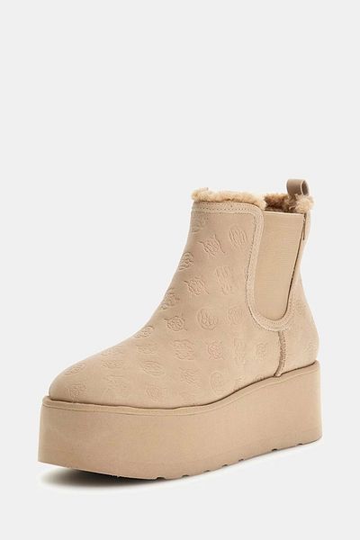 Guess Women's Pink Jilaine 4g Logo Powder Boots