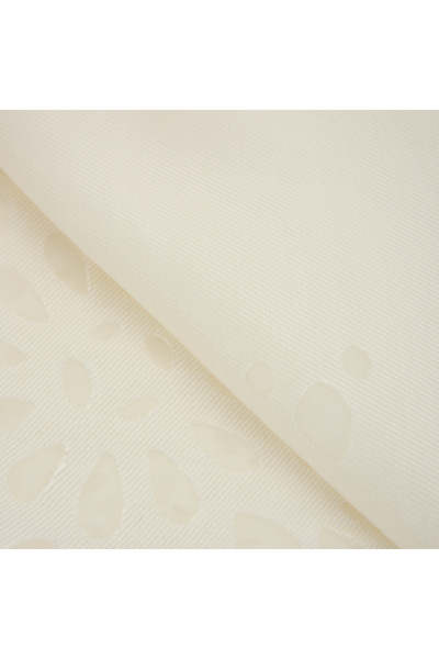 Evidea Soft Floral Devore Masa Örtüsü - Beyaz - 140x200 cm