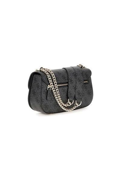 Guess Eco Erıca Cnvrtble X Women's Anthracite Shoulder Bag Hwesg951021-Clo
