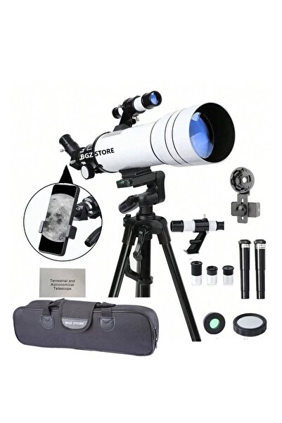 UmoTech Teleskop 333x Çantalı Astronomik Gökyüzü Ay Doğa Teleskobu Tripod Tel...