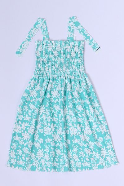 HÇM Flower Patterned Strappy Girl's Dress - B35