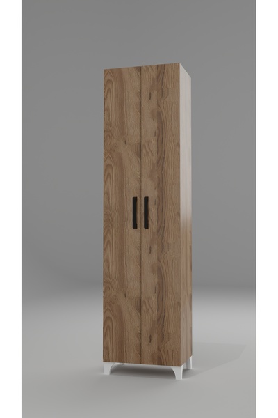 rafineritasarım Long Mdf Beyaz 2 Kapaklı Çok Amaçlı Mutfak Dolabı Banyo Dolabı Çok Amaçlı Dolap