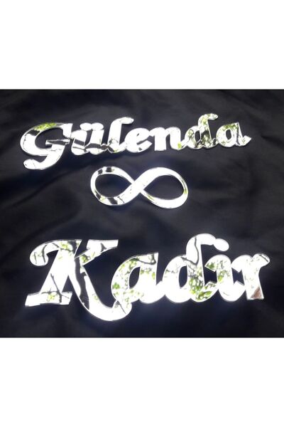 GÜVEN Nişan Söz Tepsi Isimlik Ve Sonsuzluk Pleksi Ahşap Destekli Süsleri Gümü...