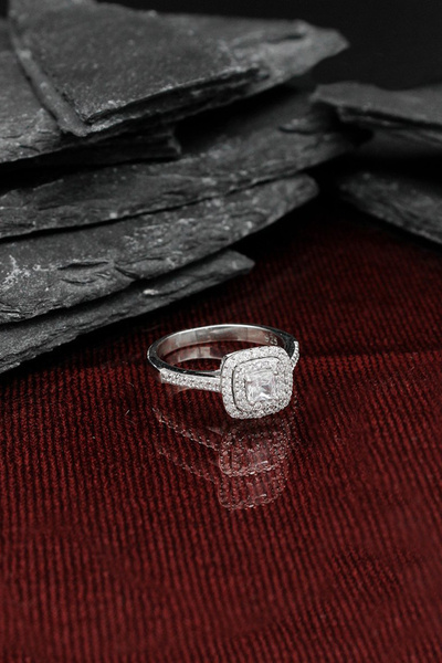 Else Silver Baget Taşlı Gümüş Yüzük