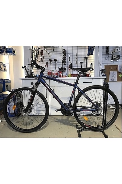 Bianchi Tourıng 513 Erkek Şehir Bisikleti 460h Hd 28 Jant 21 Vites Mat Derin Mavi Koyu Kırmızı Krom