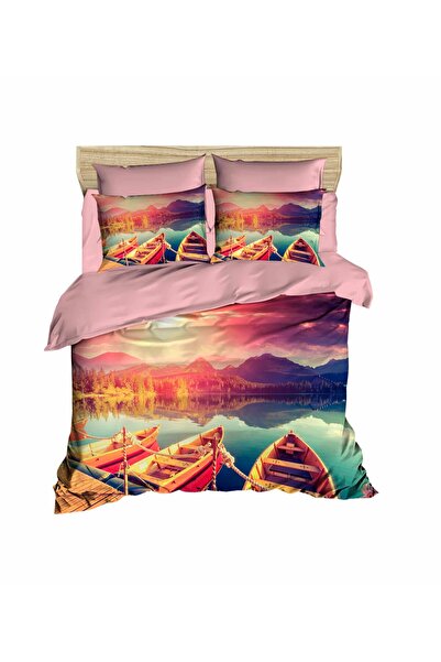 Fabeteks Good Morning! A Happy Morning 3D Digital Double Duvet Cover Set