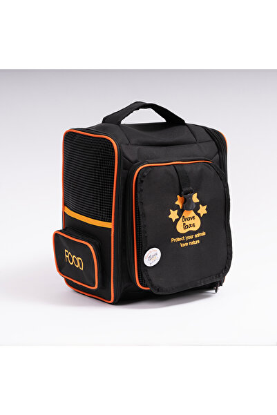 BRAVE PAWS Kedi Ve Köpek Taşıma Sırt Çantası Açılabilir Fileli Katlanabilir Yıkanabilir Plastik Fileli