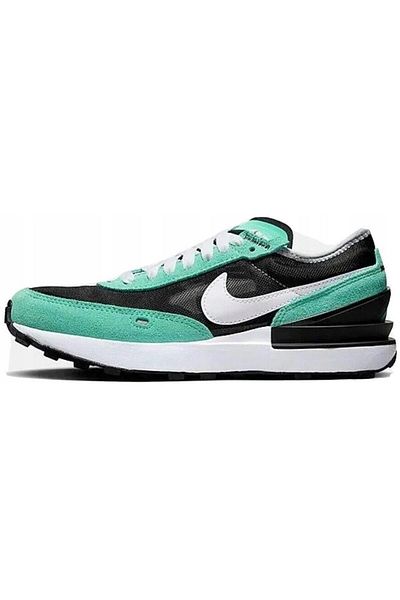 Nike Waffle One Black Green Sneaker Unisex Casual Sneakers Black Green