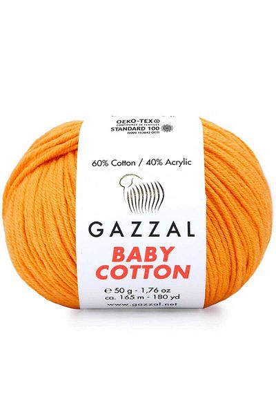 Gazzal Baby Cotton Pumpkin 3416 Amigurumi Σπάνια 50 γρ