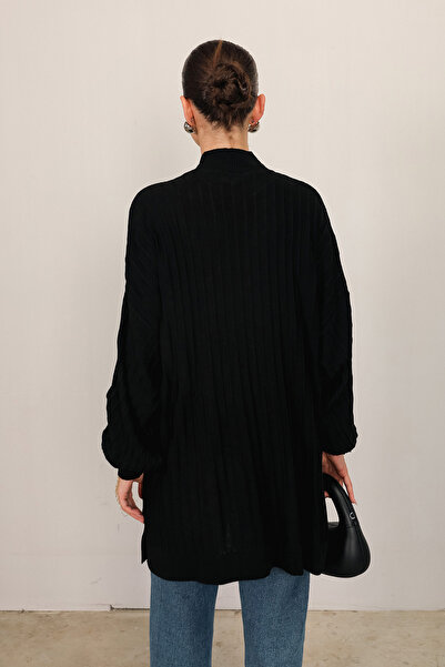 Melike Tatar Black Basic Knitwear Tunic 70-2199