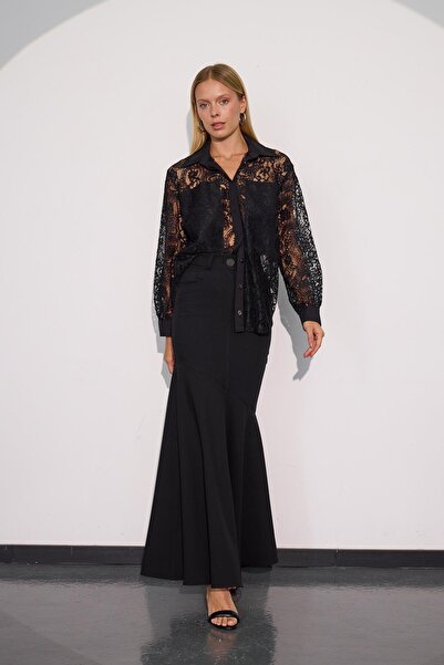 NOK İSTANBUL Süper Cool Maxi Boy Etek Siyah