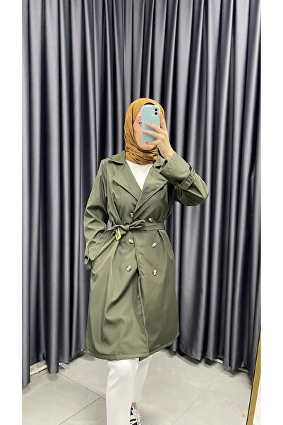 Minharir Kruvaze Yaka Mevsimlik Trençkot