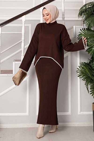 EBRUTESETTÜR Shepherd's Stitched Crop Dress