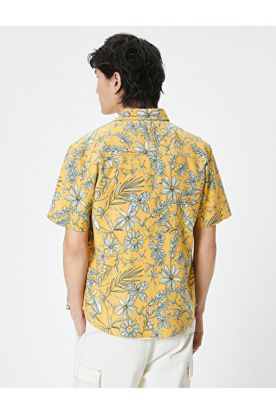 Koton Rövid ujjú virágos ing - klasszikus gallérral és gombokkal