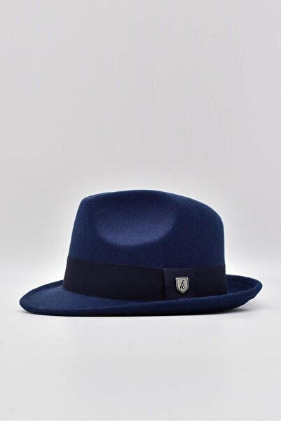 Külah Чоловічий синій фетровий капелюх-трилбі