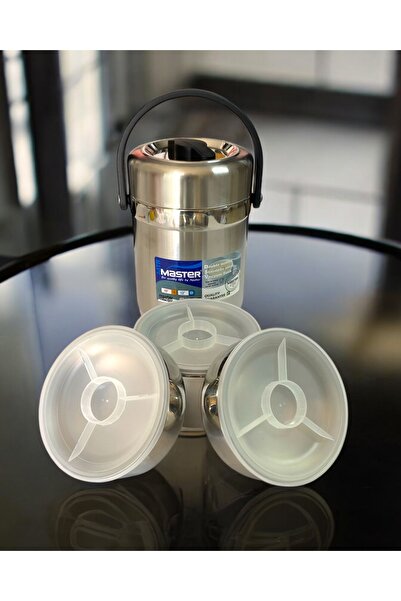 Mtr Master Çelik Yemek termosu 3lü sefer tası 2lt