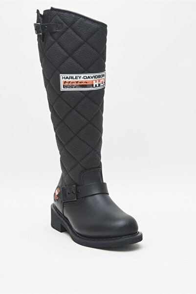 Harley Davidson حذاء جلدي بنعل مطاطي