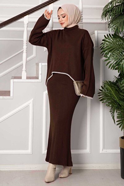 EBRUTESETTÜR Shepherd's Stitched Crop Dress