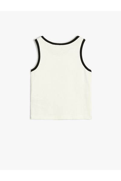 Koton Tanktop aus Baumwolle mit Rundhalsausschnitt – Katzen-Print