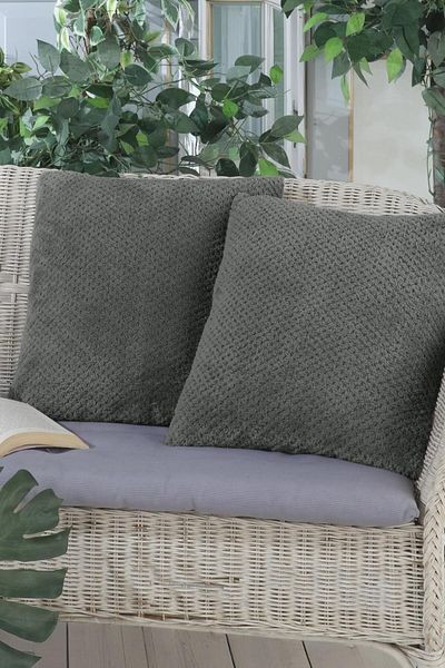 LADYNİL Πράσινη μαξιλαροθήκη Softy Wellsoft Throw - 45x45