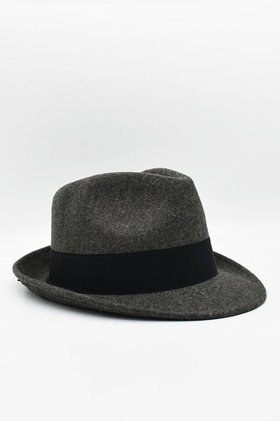 Külah Men's Smoked Felt Trilby Fedora Hat