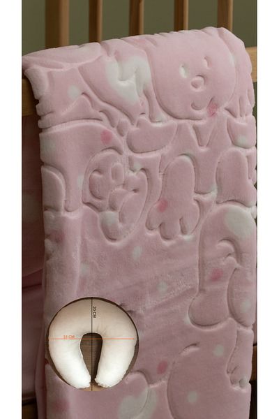 Dinarsu Embos Neck Pillow Baby Blanket with Gift Box