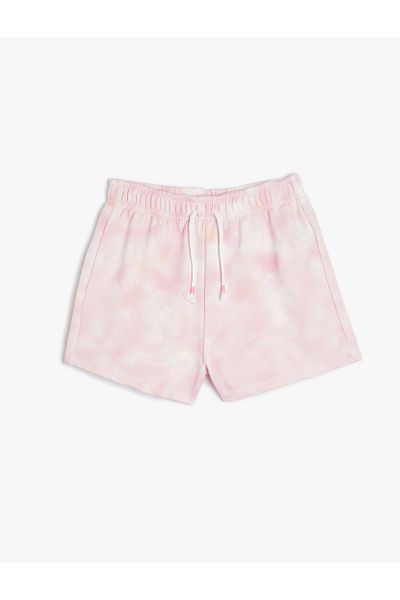 Koton Shorts Batik Patterned Elastic Waist Pocket