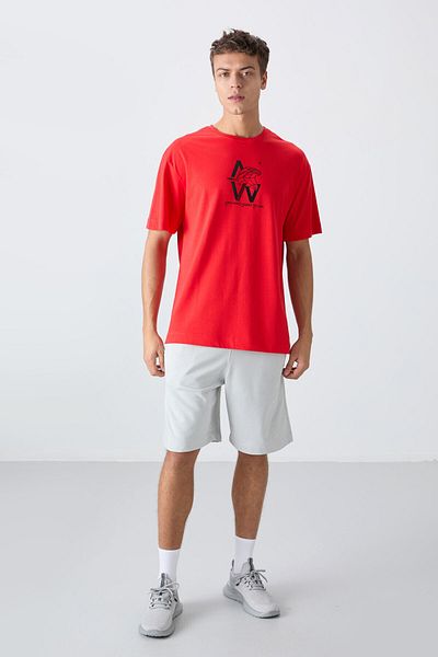 TOMMY LIFE Ανδρικό μπλουζάκι με στάμπα Fiesta Cotton Thick Soft Texture Oversize Fit - 88332