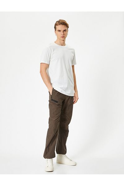 Koton Slim Fit Crew nyakú, rövid ujjú alap póló