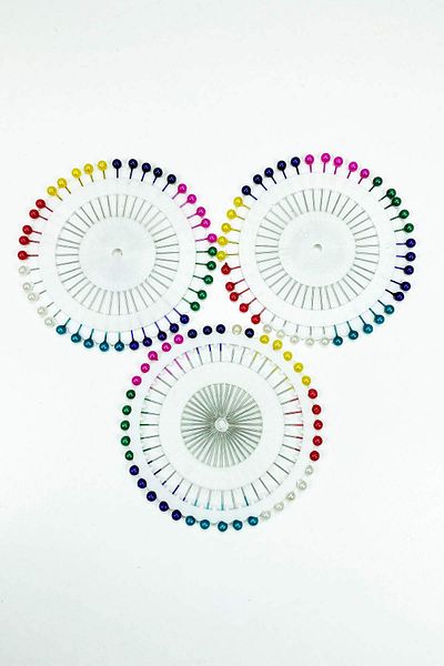 Royaleks 120 Pieces Hijab Scarf - Headed Bulk Needle Set
