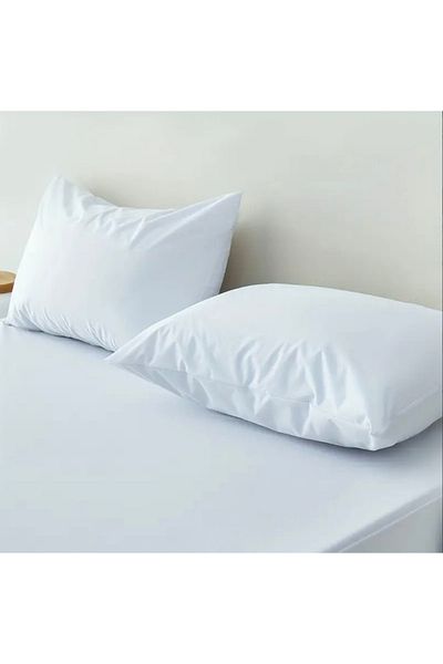 Prime Sleeks 100% bumbac pernă impermeabilă Saltea 2 bucăți Protector de pernă cu fermoar rezistent la lichid 50x70 cm