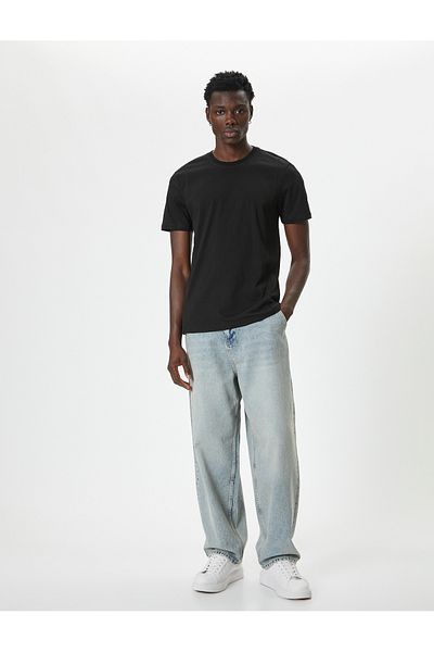 Koton T-Shirt Cotton Slim Fit Crew Neck - κοντομάνικο