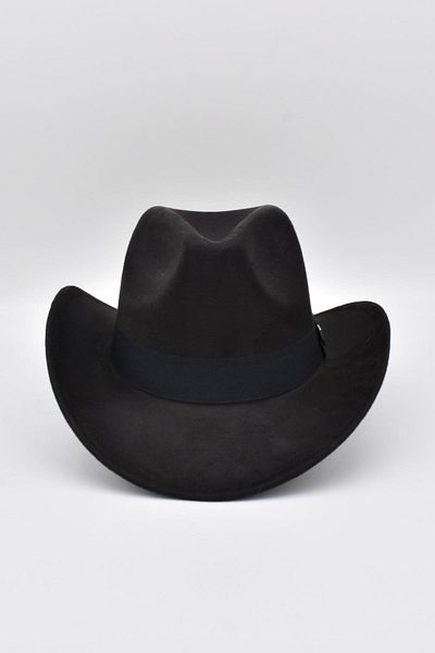 Külah Men's Nubuck Western Hat - Black