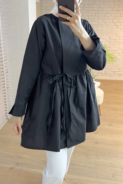 Salih Çelebi 2156 Front Tie Cap - Black