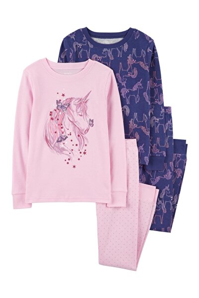 Carter's Kız Çocuk Pijama Set 4'lü Paket