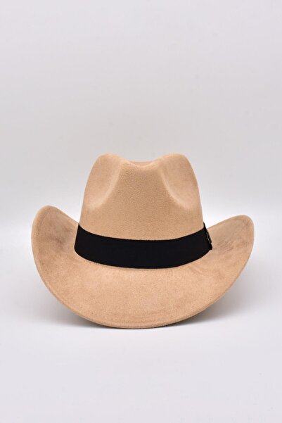 Külah Pălărie Western din nubuck pentru bărbați - bej