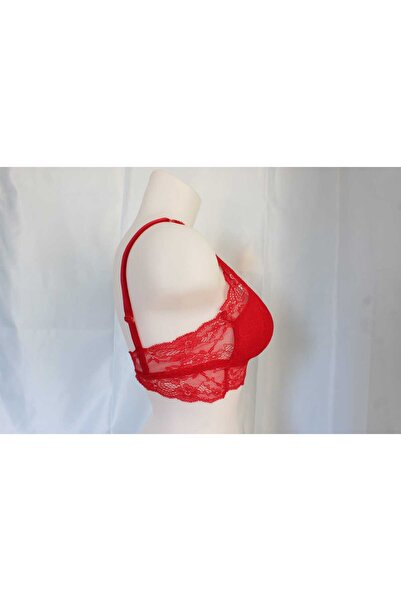 MOD10 Kırmızı dantelli Sütyen